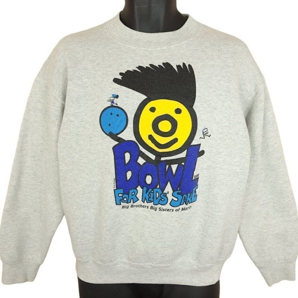 Bowling Sweatshirt Vintage Y2K 2000 Big Brothers Sisters Bowl For Kids